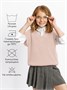 Жилет для девочки Amarobaby KNIT, бело-розовый AB-OD21-KNIT10S/00-122