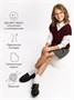 Жилет для девочки Amarobaby KNIT, бордовый AB-OD21-KNIT10S/08-122