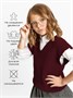 Жилет для девочки Amarobaby KNIT, бордовый AB-OD21-KNIT10S/08-122