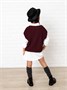 Жилет для девочки Amarobaby KNIT, бордовый AB-OD21-KNIT10S/08-122