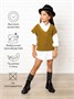 Жилет для девочки Amarobaby KNIT, желтый AB-OD21-KNIT10S/04-122