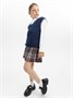 Жилет Amarobaby Pure Love School New, вязаный, синий AB-OD23-PLSN1001/20-122
