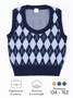 Жилет детский в ромбик Amarobaby KNIT Romb, синий/голубой AB-OD23-KNIT10R/2019-134