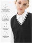 Жилет Amarobaby Pure Love School New, вязаный, черный AB-OD23-PLSN1001/09-122