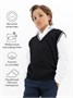 Жилет Amarobaby Pure Love School New, вязаный, черный AB-OD23-PLSN1001/09-122