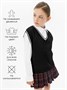 Жилет Amarobaby Pure Love School New, вязаный, черный AB-OD23-PLSN1001/09-122