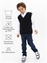 Жилет Amarobaby Pure Love School New, вязаный, черный AB-OD23-PLSN1001/09-122