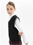 Жилет Amarobaby Pure Love School New, вязаный, черный AB-OD23-PLSN1001/09-122