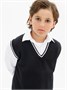 Жилет Amarobaby Pure Love School New, вязаный, черный AB-OD23-PLSN1001/09-122