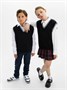 Жилет Amarobaby Pure Love School New, вязаный, черный AB-OD23-PLSN1001/09-122