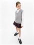 Жилет Amarobaby Pure Love School New, вязаный, серый AB-OD23-PLSN1001/11-122