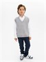 Жилет Amarobaby Pure Love School New, вязаный, серый AB-OD23-PLSN1001/11-122