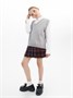 Жилет Amarobaby Pure Love School New, вязаный, серый AB-OD23-PLSN1001/11-122