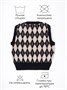 Жилет детский в ромбик Amarobaby KNIT Romb, черный/бежевый AB-OD23-KNIT10R/0903-134