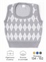 Жилет детский в ромбик Amarobaby KNIT Romb, серый/белый AB-OD23-KNIT10R/1100-134