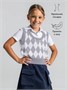 Жилет детский в ромбик Amarobaby KNIT Romb, серый/белый AB-OD23-KNIT10R/1100-134
