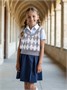 Жилет детский в ромбик Amarobaby KNIT Romb, серый/белый AB-OD23-KNIT10R/1100-134