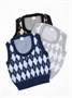 Жилет детский в ромбик Amarobaby KNIT Romb, серый/белый AB-OD23-KNIT10R/1100-134
