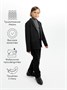 Пиджак трикотажный для мальчика Amarobaby Study Oxford, черный AB-OD23-SO3001/09-134