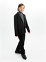 Пиджак трикотажный для мальчика Amarobaby Study Oxford, черный AB-OD23-SO3001/09-134