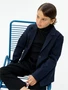 Пиджак трикотажный для мальчика Amarobaby Study Oxford, синий AB-OD23-SO3001/20-134