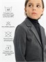 Пиджак трикотажный для мальчика Amarobaby Study Oxford, серый AB-OD23-SO3001/11-134