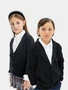 Пиджак Amarobaby Pure Love School, вязаный, черный AB-OD23-PLS30/09-122