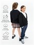 Пиджак Amarobaby Pure Love School, вязаный, черный AB-OD23-PLS30/09-122