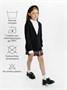 Пиджак Amarobaby Pure Love School, вязаный, черный AB-OD23-PLS30/09-122