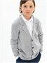 Пиджак Amarobaby Pure Love School, вязаный, серый AB-OD23-PLS30/11-122