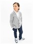 Пиджак Amarobaby Pure Love School, вязаный, серый AB-OD23-PLS30/11-122