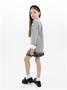 Пиджак Amarobaby Pure Love School, вязаный, серый AB-OD23-PLS30/11-122