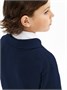 Пиджак Amarobaby Pure Love School, вязаный, синий AB-OD23-PLS30/20-122