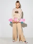 Штаны детские клеш с разрезами Amarobaby Style, бежевый AB-OD23-S6/03-122