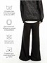 Штаны детские клеш с разрезами Amarobaby Style, черный AB-OD23-S6/09-122