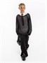Штаны детские клеш с разрезами Amarobaby Style, черный AB-OD23-S6/09-122
