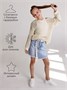 Свитер для девочки Amarobaby KNIT Trend, молочный AB-OD21-KNITT2602/33-128