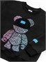 Свитшот детский Amarobaby Electric Bear, черный AB-OD22-EB28/09-122