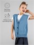 Жилет для девочки Amarobaby KNIT Mild, голубой AB-OD21-KNITM10/19-122