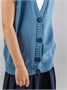 Жилет для девочки Amarobaby KNIT Mild, голубой AB-OD21-KNITM10/19-122