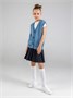 Жилет для девочки Amarobaby KNIT Mild, голубой AB-OD21-KNITM10/19-122