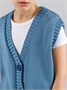 Жилет для девочки Amarobaby KNIT Mild, голубой AB-OD21-KNITM10/19-122