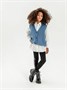 Жилет для девочки Amarobaby KNIT Mild, голубой AB-OD21-KNITM10/19-122