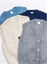 Жилет для девочки Amarobaby KNIT Mild, голубой AB-OD21-KNITM10/19-122