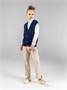 Жилет для девочки Amarobaby KNIT Mild, синий AB-OD21-KNITM10/20-122