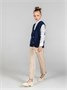 Жилет для девочки Amarobaby KNIT Mild, синий AB-OD21-KNITM10/20-122