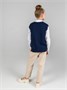Жилет для девочки Amarobaby KNIT Mild, синий AB-OD21-KNITM10/20-122