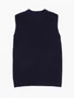 Жилет для девочки Amarobaby KNIT Long, синий AB-OD21-KNITL10/20-122