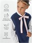 Жилет для девочки Amarobaby KNIT Long, синий AB-OD21-KNITL10/20-122