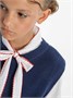Жилет для девочки Amarobaby KNIT Long, синий AB-OD21-KNITL10/20-122